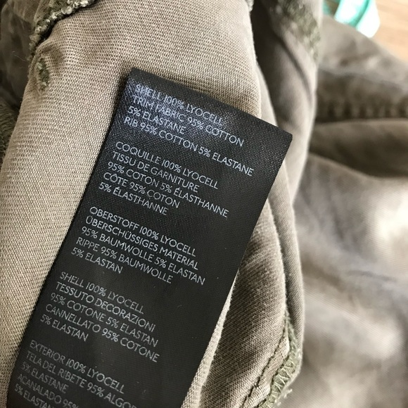 Anthropologie Dark Green Cargo Style Drawstring Waist Loose Fit Jogger Pants - Picture 5 of 8